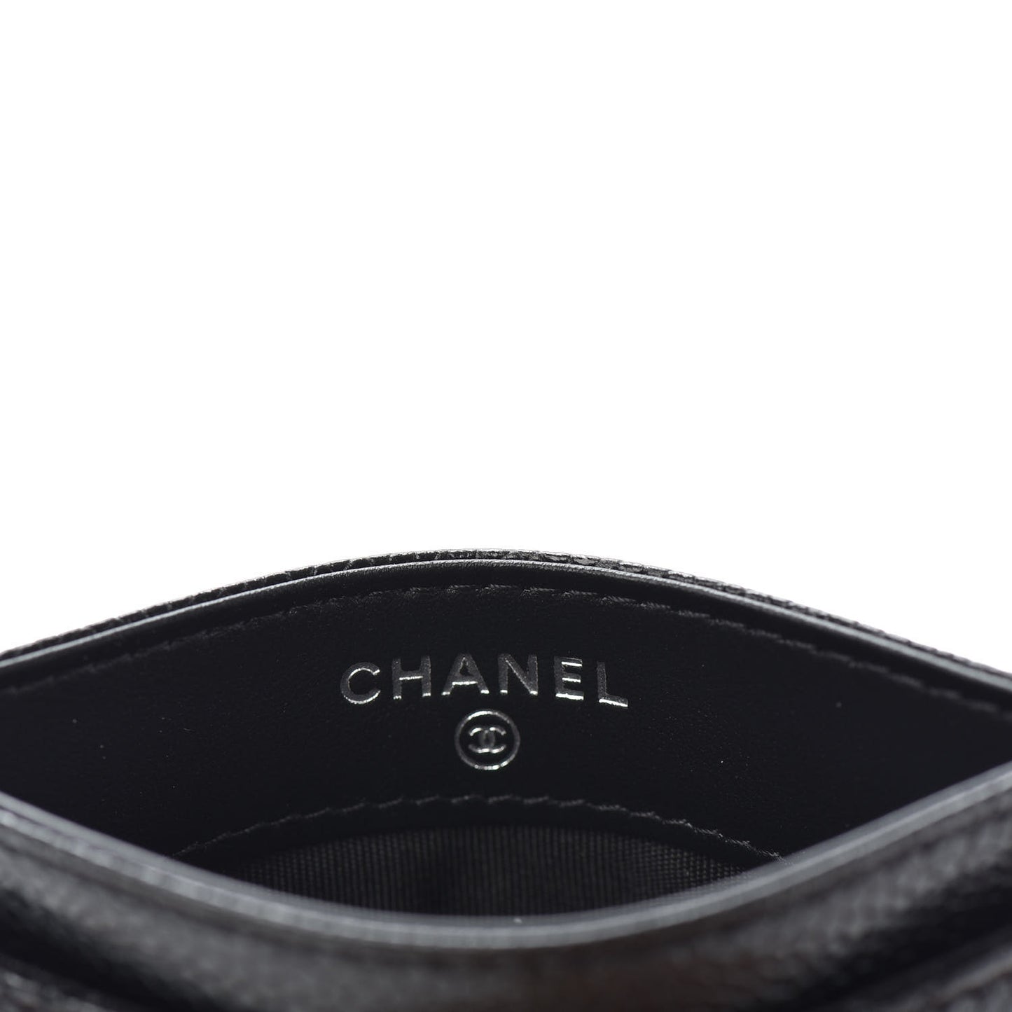 Caviar Quilted Incognito Card Holder Black