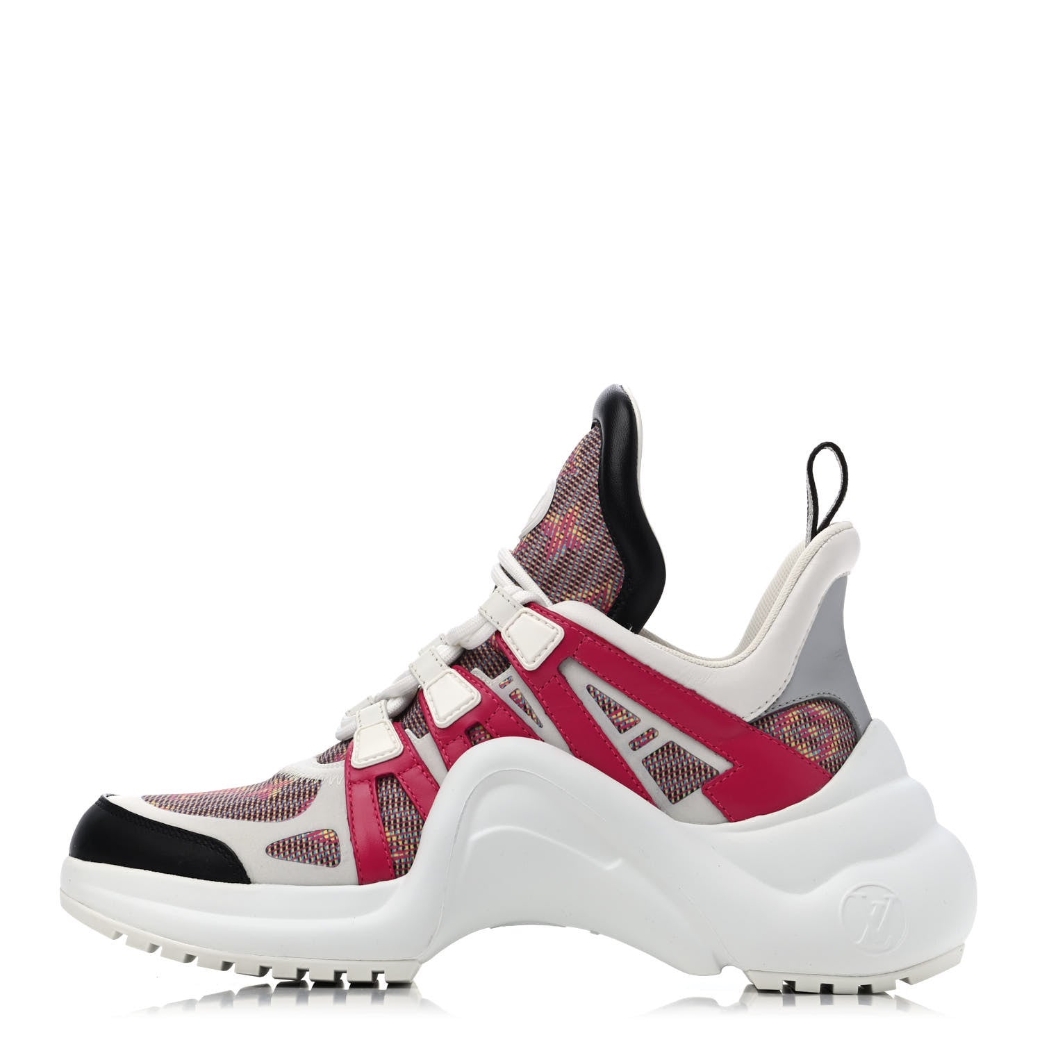 Louis Vuitton Calfskin Nylon LV Pop Archlight Sneaker 37.5 Rose 1 of 4