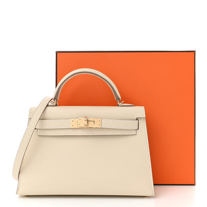 Hermes Epsom Mini Kelly Sellier 20 Craie 11 of 11