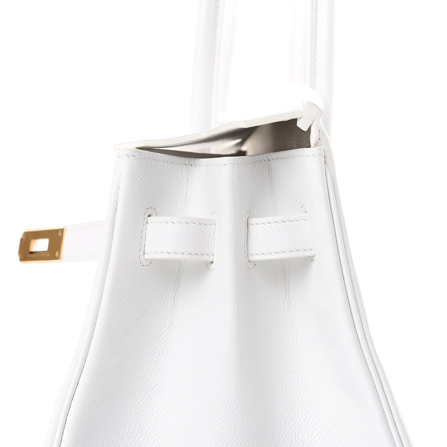 Epsom Birkin 35 White White