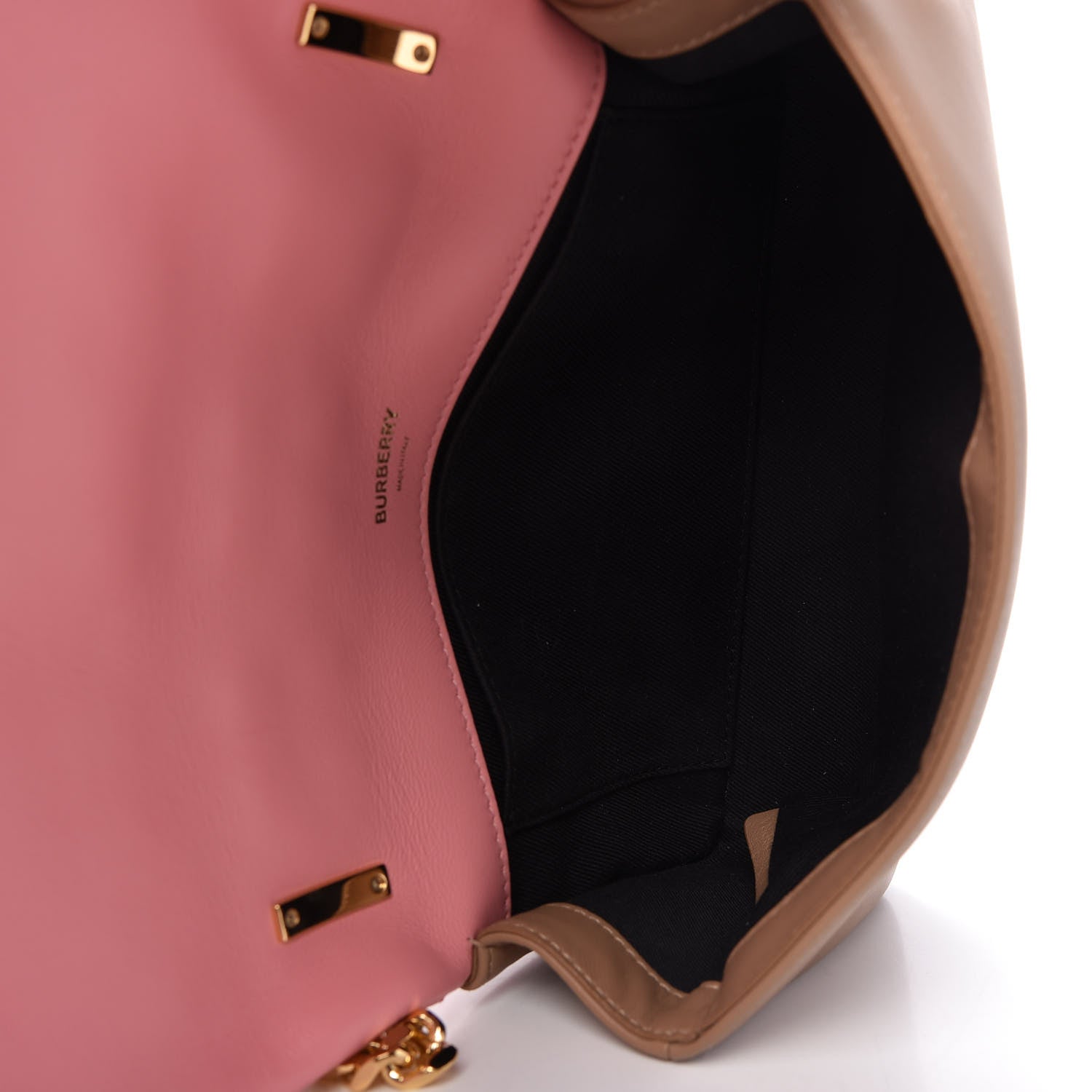 Burberry Lambskin Quilted Small Lola Bag Peony Camel 5 of 10