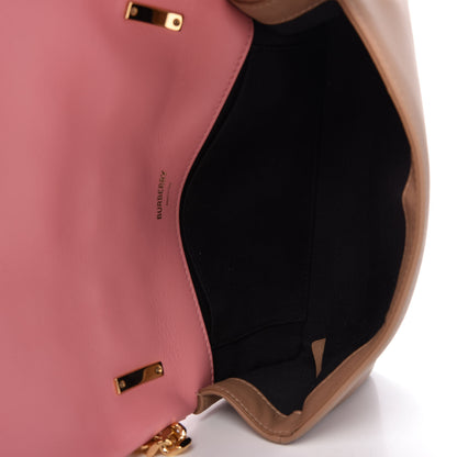 Burberry Lambskin Quilted Small Lola Bag Peony Camel 5 of 10