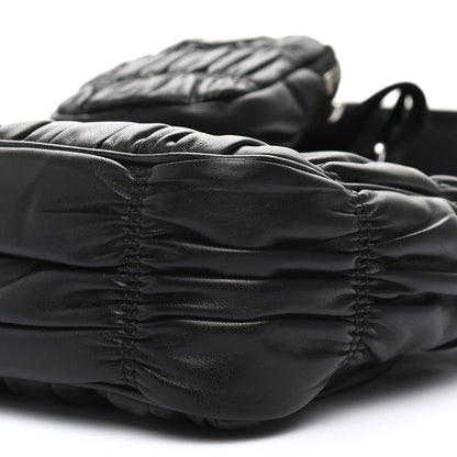 Prada Nappa Gaufre Re-Edition 2005 Shoulder Bag Black 11 of 12