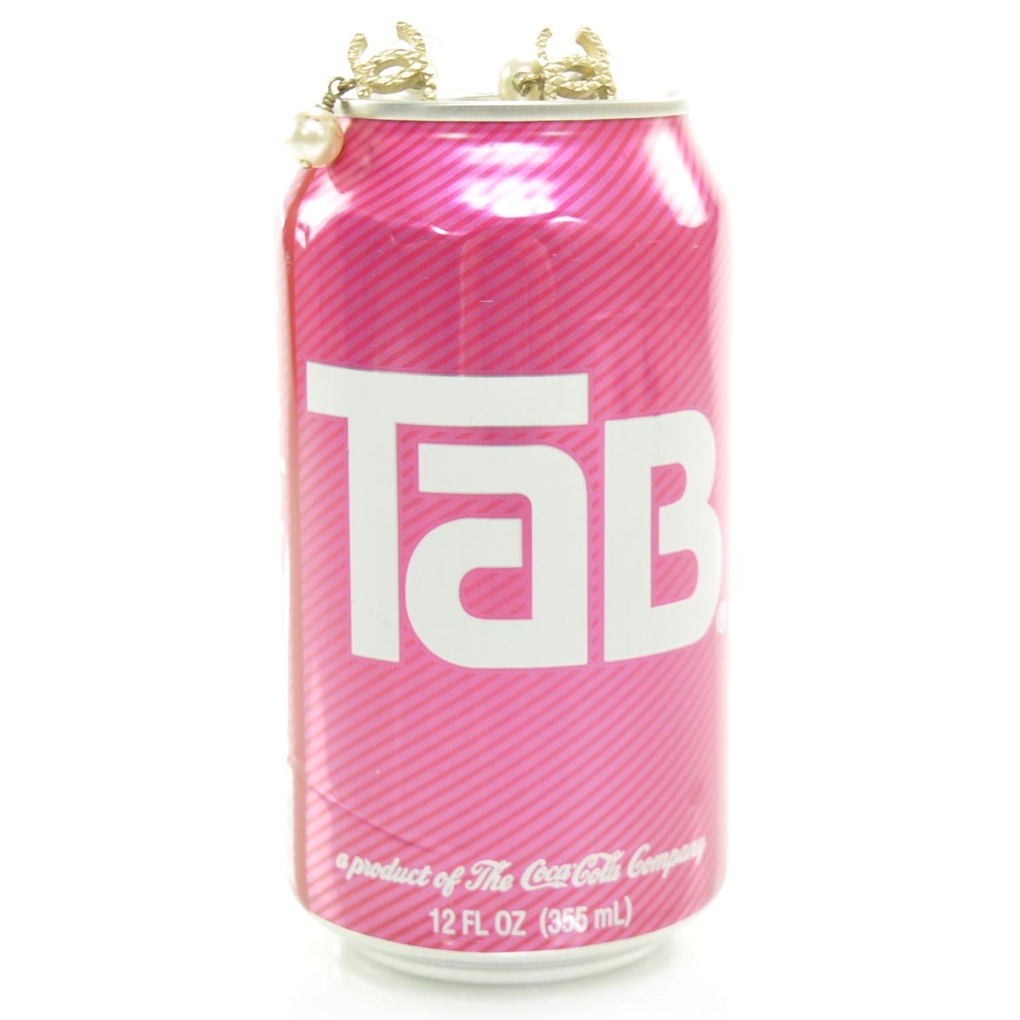 Quilted CC Pearl Dangle Earrings