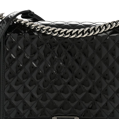 Chanel Patent Quilted Large Boy Flap Black 8 of 14