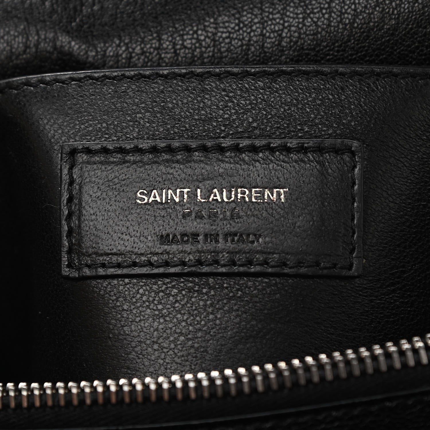 Saint Laurent Sheepskin Matelasse Chevron Monogram Large College Satchel Black 7 of 16