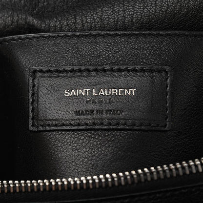 Saint Laurent Sheepskin Matelasse Chevron Monogram Large College Satchel Black 7 of 16