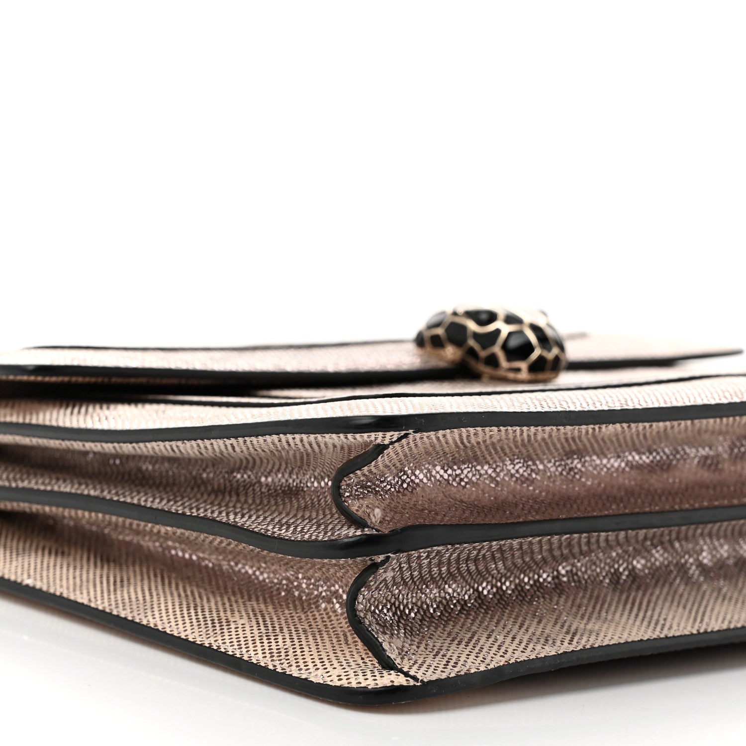 Bulgari Metallic Karung Serpenti Forever Crossbody Rosa Di Francia 10 of 11