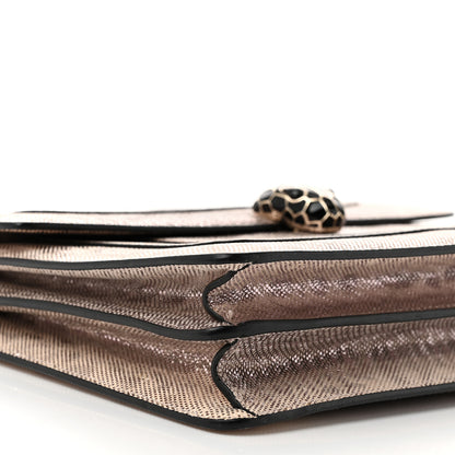 Bulgari Metallic Karung Serpenti Forever Crossbody Rosa Di Francia 10 of 11