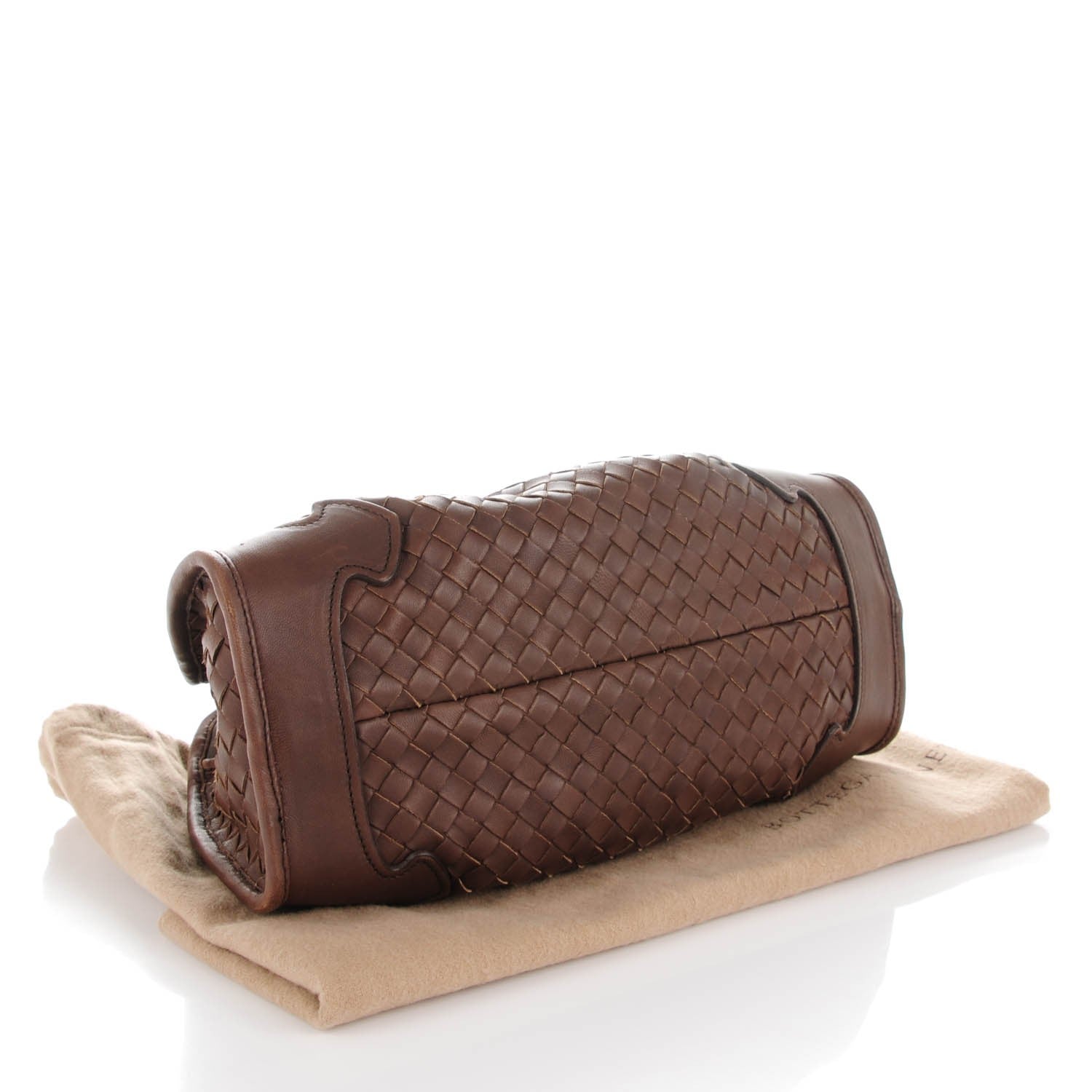 Bottega Veneta Nappa Intrecciato Small Chain Shoulder Bag Brown 4 of 7