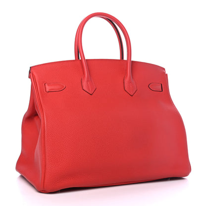 Hermes Togo Birkin 35 Rouge Pivoine 2 of 8
