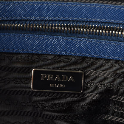 Prada Saffiano Righe Briefacase Bleuette 6 of 15