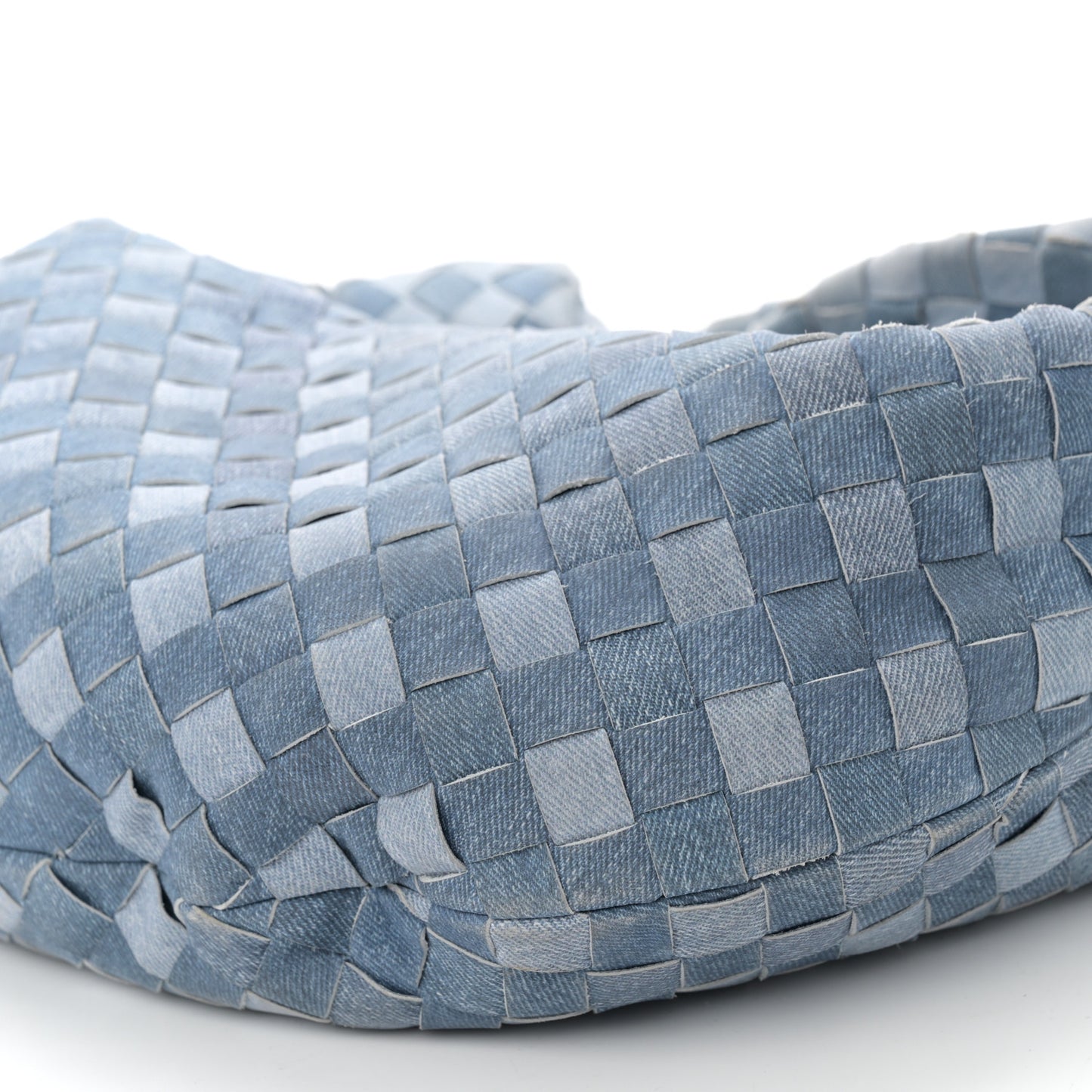 Nappa Denim Effect Intrecciato Teen Jodie Hobo Denim