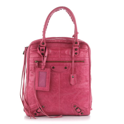Balenciaga Agneau Classic Hardware Briefcase Tote Pivoine 1 of 8