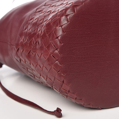Bottega Veneta Nappa Intrecciato Drawstring Bucket Bag Barolo 8 of 9