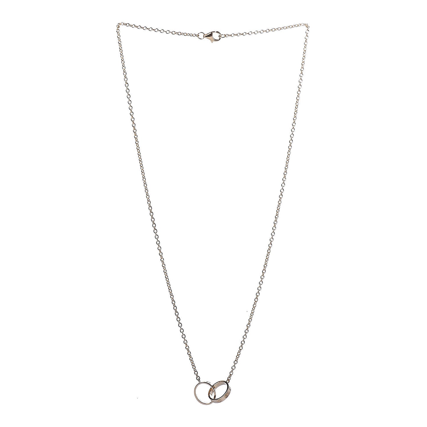18K Yellow Gold Interlocking LOVE Necklace