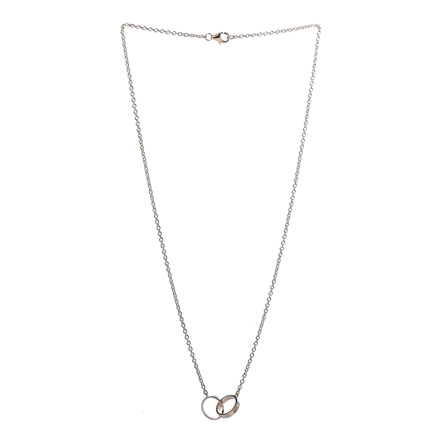 Cartier 18K Yellow Gold Interlocking LOVE Necklace 3 of 8