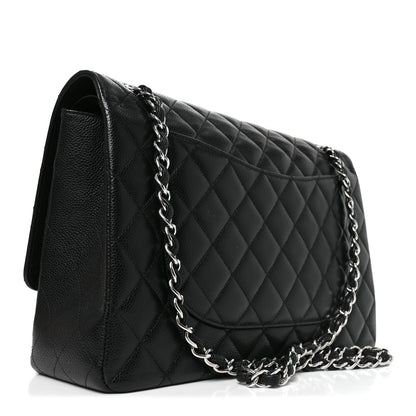 Chanel Caviar Quilted Maxi Double Flap Black 2 of 9