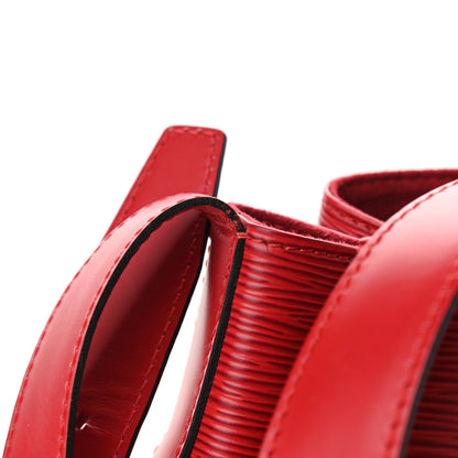 Louis Vuitton Epi Sac D'Epaule Castillan Red 10 of 11