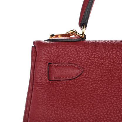 Hermes Togo Kelly Retourne 28 Rouge Grenat 32 of 37