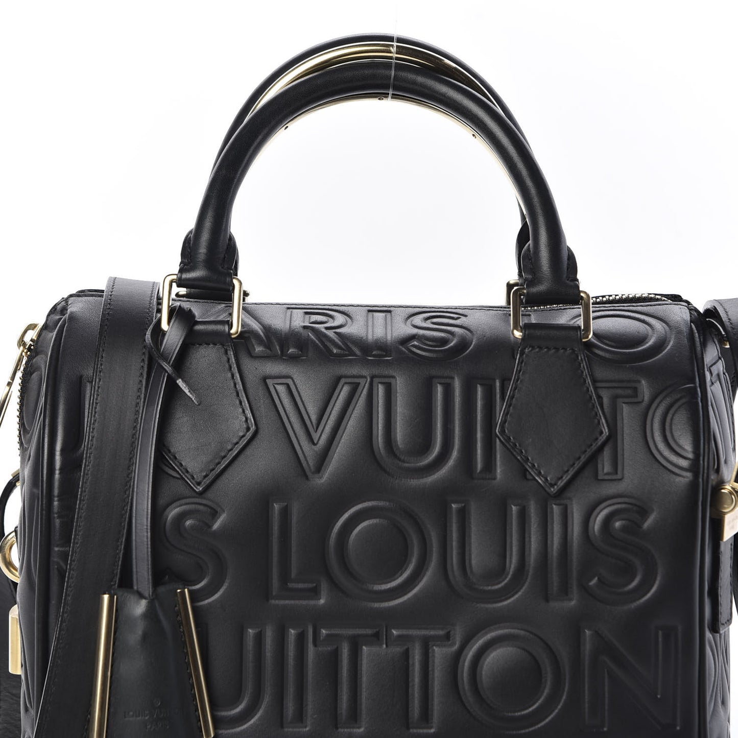 Calfskin Embossed Mini Cube Speedy Black