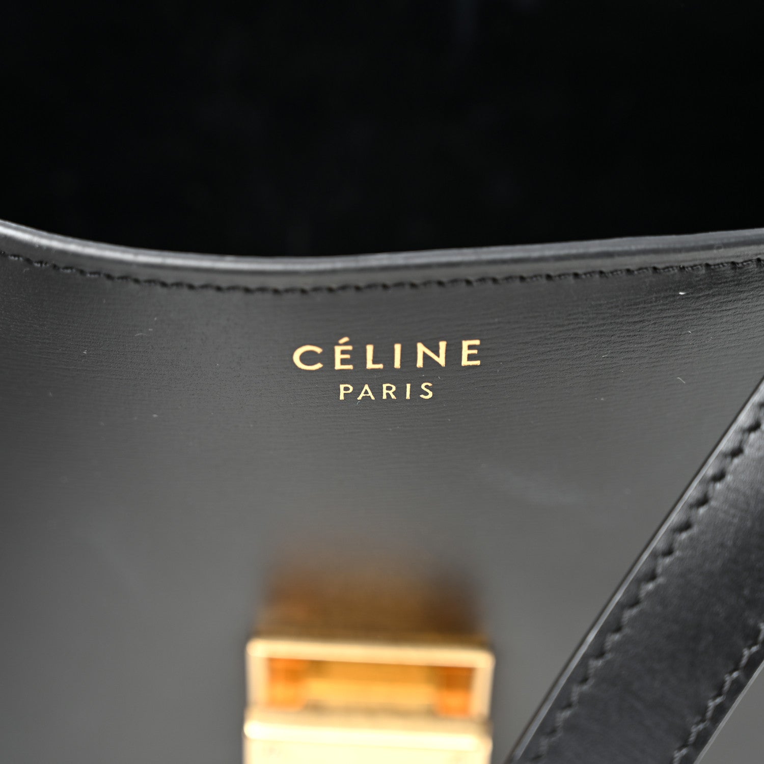 Celine Box Calfskin Medium Classic Box Flap Bag Black 7 of 10