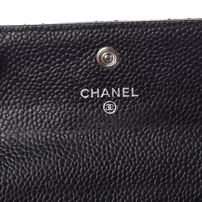 Chanel Caviar Quilted Flap Card Holder Black 6 of 9