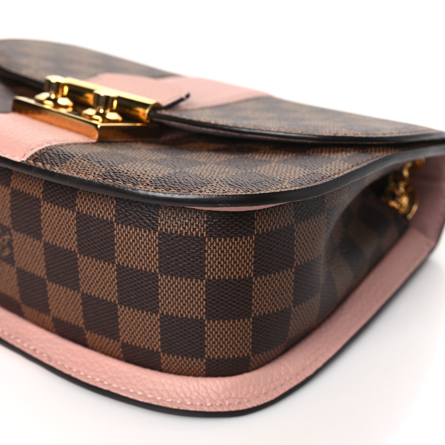 Damier Ebene Cuir Taurillon Wight Magnolia
