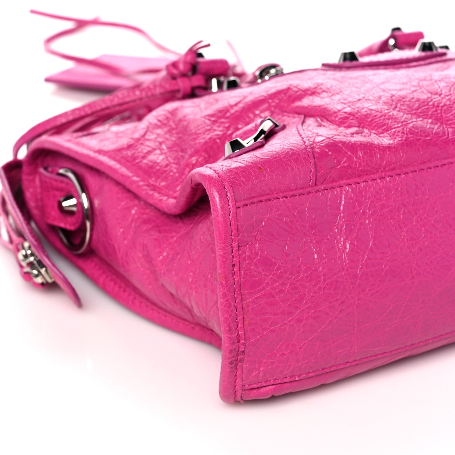 Balenciaga Agneau Classic Silver Hardware S City Rose Magenta 9 of 10