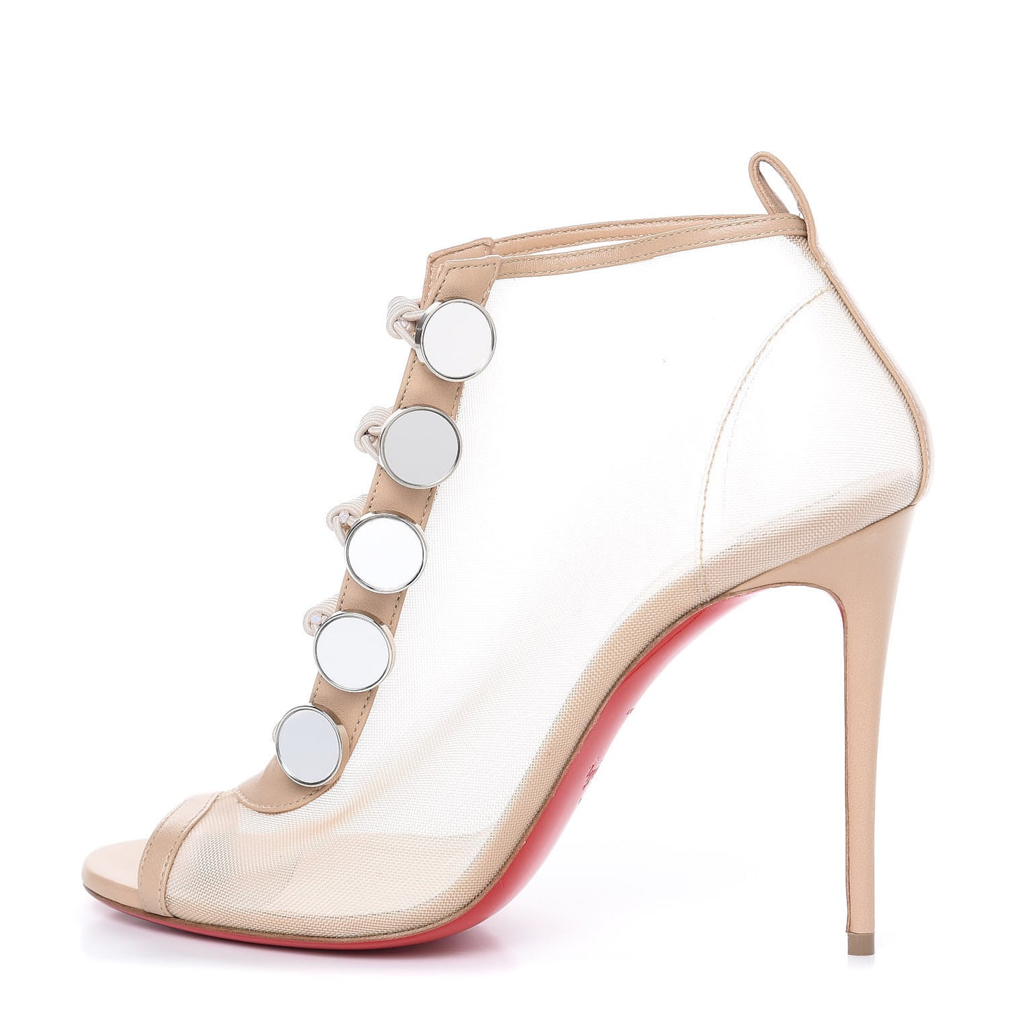 Mesh Nappa Marikate 100 Ankle Boots 39 Nude