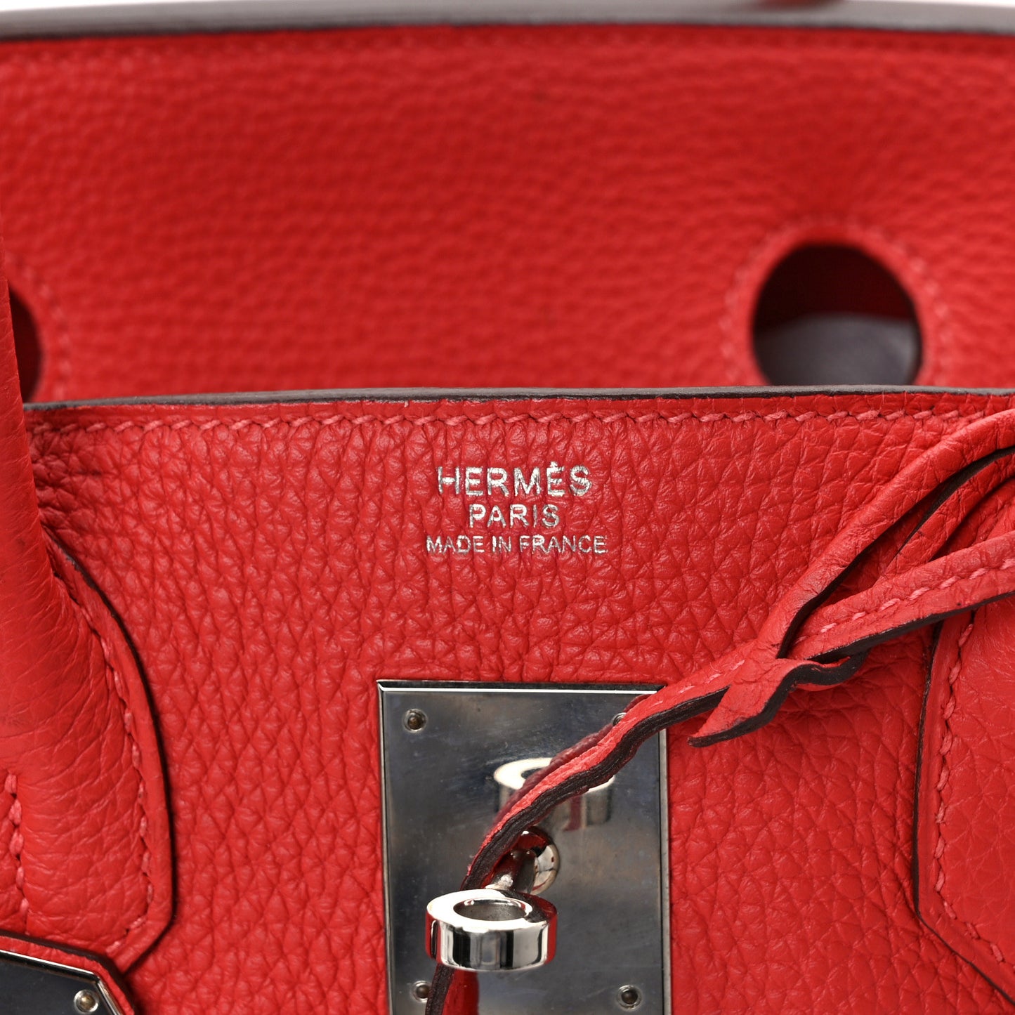 Togo Birkin 30 Rouge Pivoine