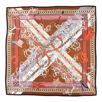 Hermes Cashmere Silk Brides Et Gris Shawl 140 1 of 8