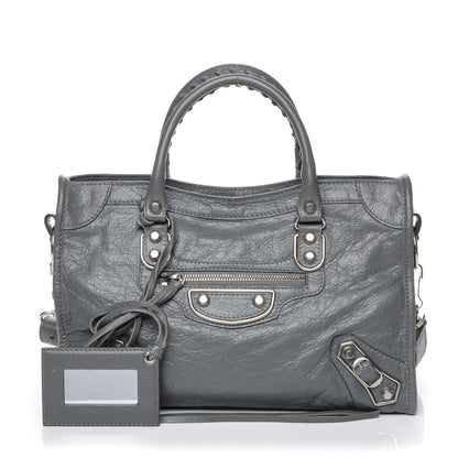 Balenciaga Agneau Silver Metallic Edge Hardware S City Gris Cendre 1 of 8