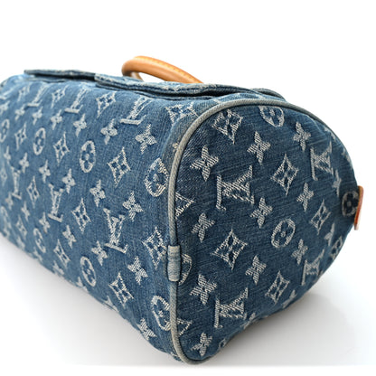 Louis Vuitton Monogram Denim Neo Speedy Blue 9 of 12
