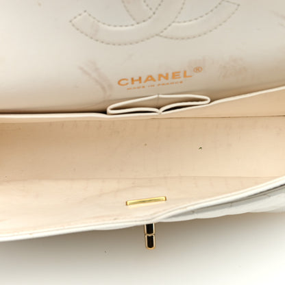 Chanel Caviar Quilted Medium Double Flap White 5 of 16