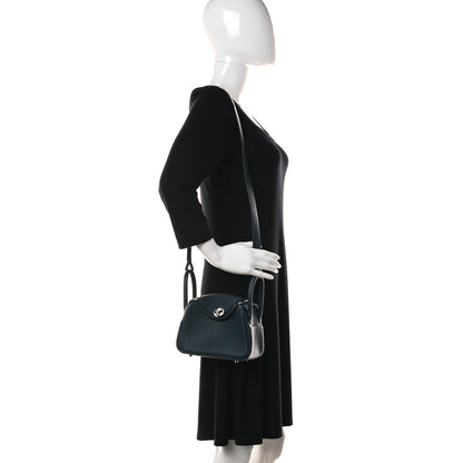 Hermes Taurillon Clemence Mini Lindy 20 Vert Cypress 3 of 10