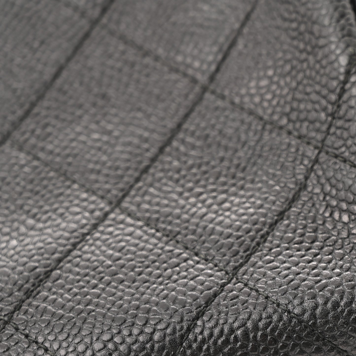 Caviar Quilted Camera Case Black