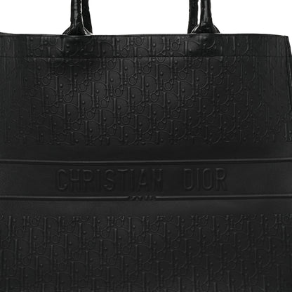 Christian Dior Oblique Calfskin Embossed Large Book Tote Black 8 of 11