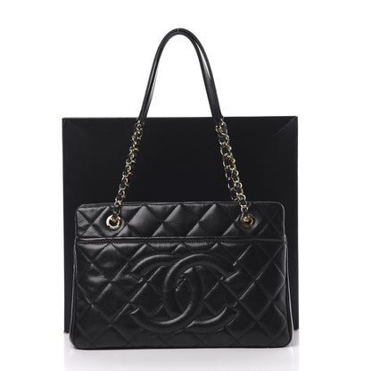 Chanel Caviar Quilted Timeless CC Soft Tote Black 11 of 11
