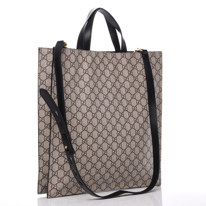 Gucci GG Supreme Monogram L'Aveugle Par Amour Print Vertical Tote Black 3 of 8