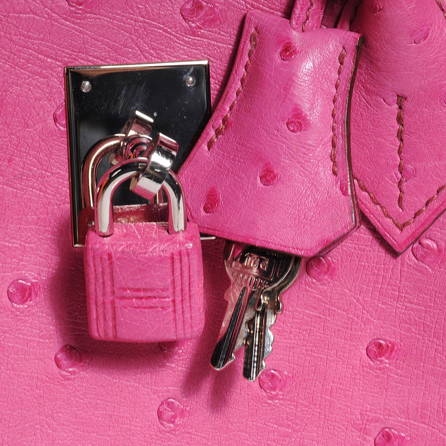 Hermes Ostrich Birkin 30 Fuchsia 7 of 14