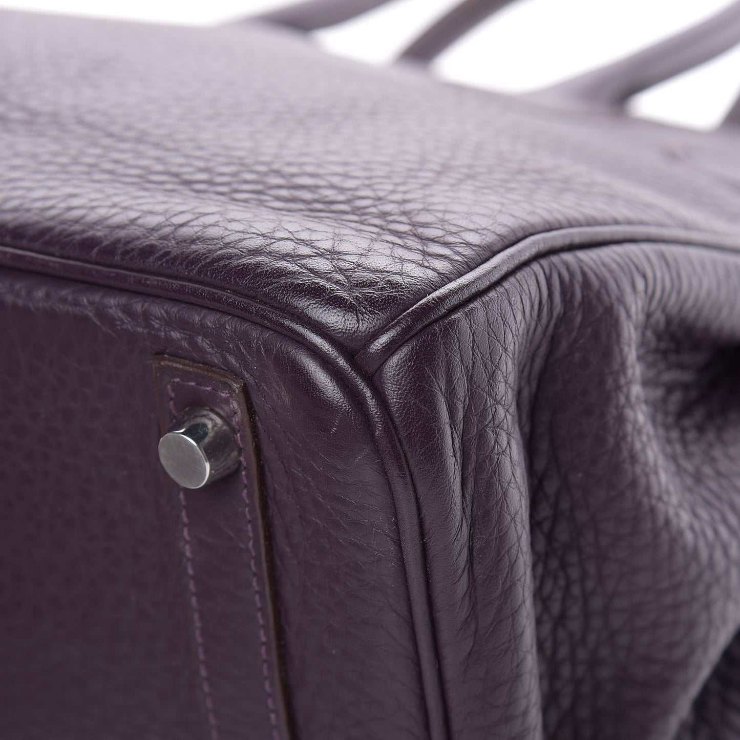 Taurillon Clemence Birkin 30 Raisin