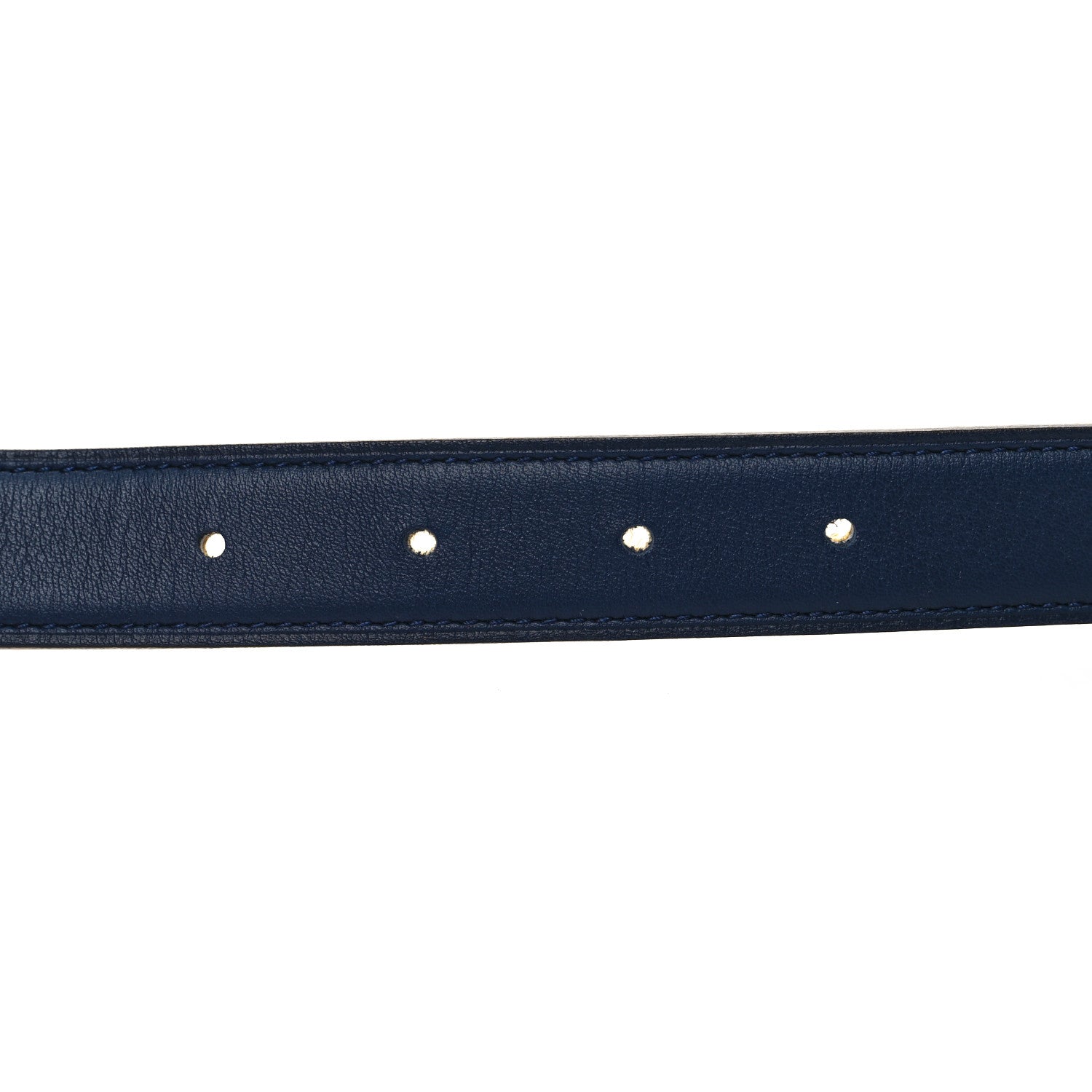 Hermes Epsom Swift Lizard 24mm Mini Constance H Belt Jaune Ambre Navy Blue 4 of 6