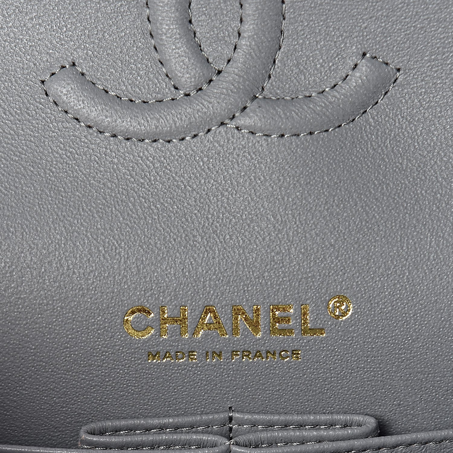 Chanel Caviar Quilted Small Double Flap Grey 6 of 11