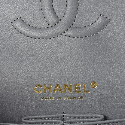 Chanel Caviar Quilted Small Double Flap Grey 6 of 11