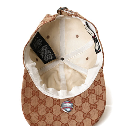 Gucci X MLB Monogram NY Yankees Baseball Hat 57-61 Beige Ruggine 6 of 9