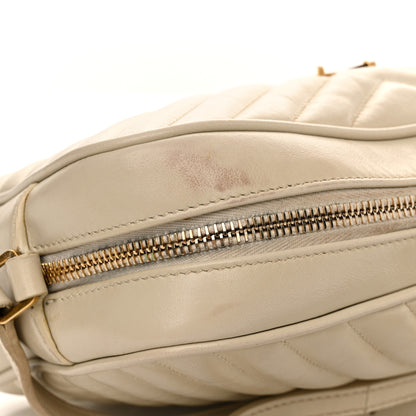 Saint Laurent Calfskin Matelasse Monogram Lou Camera Bag Crema Soft 12 of 19