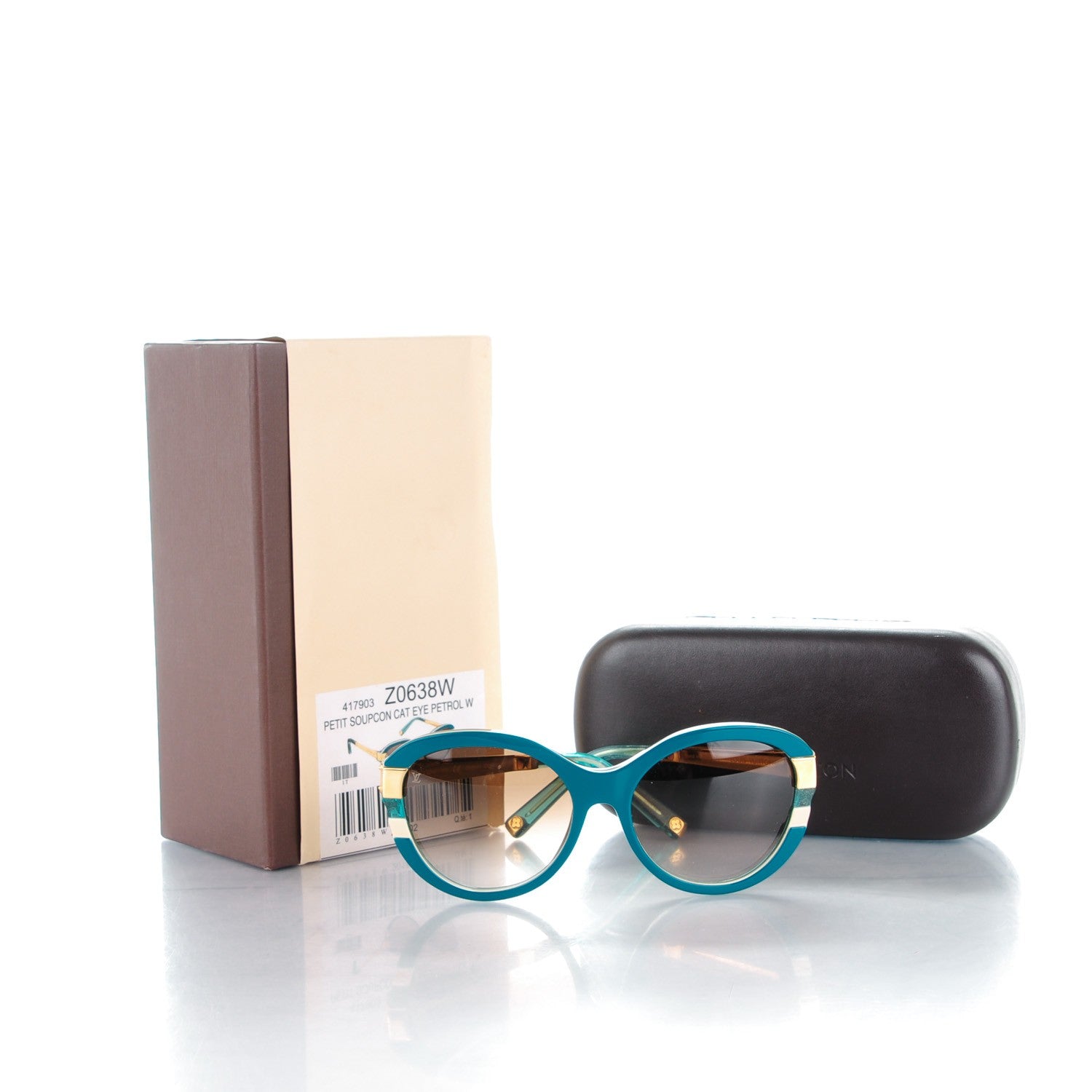 Louis Vuitton Petit Soupcon Cat Eye Sunglasses Z0638W Petrole 7 of 7