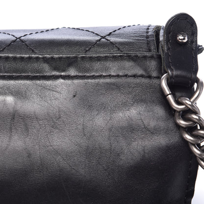 Chanel Calfskin Stitched Small Highlander Messenger Black 13 of 20