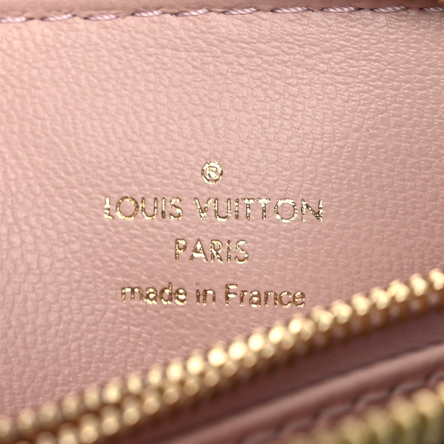 Louis Vuitton Lambskin Embossed Monogram LV Ski Coussin BB Black Rose 6 of 10